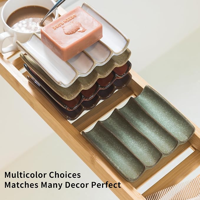 Draining Ceramic Soap Dish - Image 4