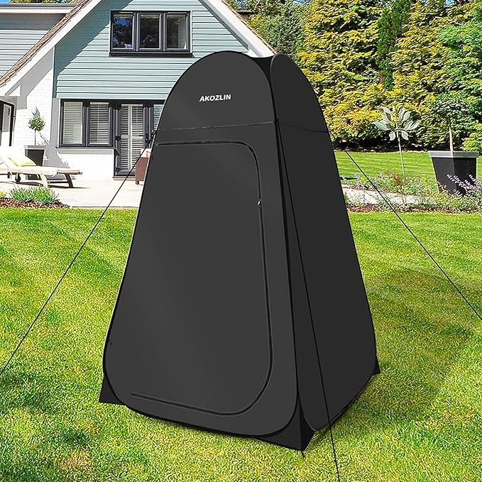 AKOZLIN Portable Pop Up Shower Tent Instant Privacy Dressing Changing Tent - Image 8