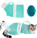 Cat Bag for Bathing Set with Grooming Washing Bag Adjustable Pet Shower Brush by AMEAMI