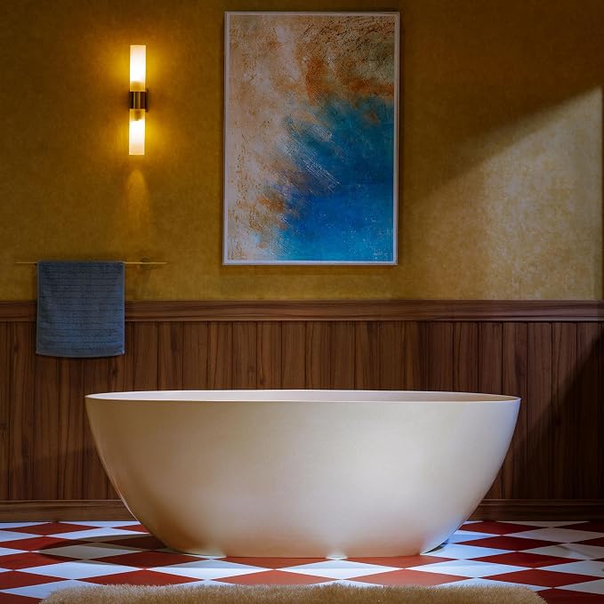 WOODBRIDGE 61-1/4" L x 30-3/4" W Stone Resin Luxury Contemporary Solid Surface - Image 2