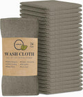 Softolle 100% Cotton Washcloths 24 Pack Soft, Highly Absorbent Washcloth by Softolle