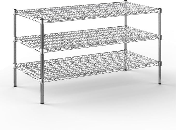 24" Deep x 48" Wide x 27" Height Wire Shelving Kit | 3-Tier | NSF Commercial by Regal+Altair