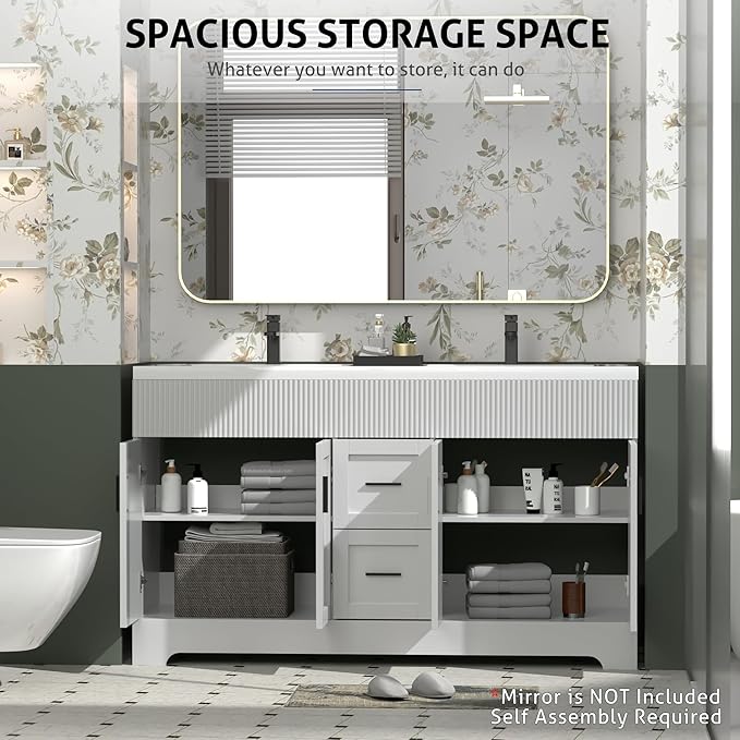 eclife 60" Bathroom Vanities Sink Combo - Image 4