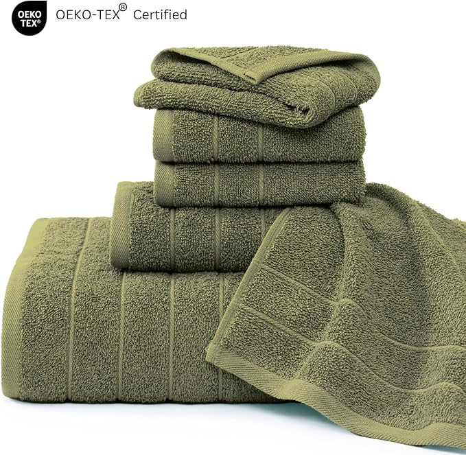 Casa Platino 100% Cotton Premium Bathroom Towel Set - Image 5