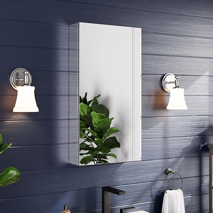 Medicine Cabinet 16" x 30", Bathroom Medicine Cabinet by ElevateYourBathroom