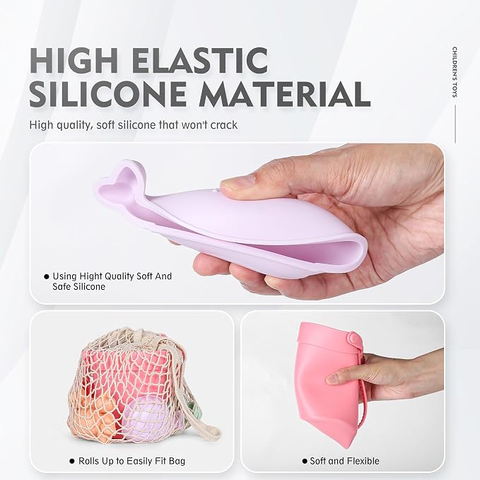 MarcZero 11Pcs Silicone Beach Toys, Modern Baby Beach Toys, Travel Friendly - Image 5