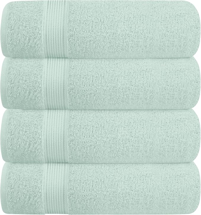 BELZZI Home Ultra Soft 4 Pack Oversized Bath Towel Set 27x54, Cotton Compact by Unknown