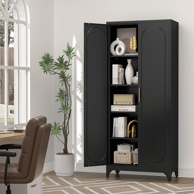 75" Tall Pantry Storage Cabinet, Tall Kitchen Pantry Storage Cabinet - Image 8