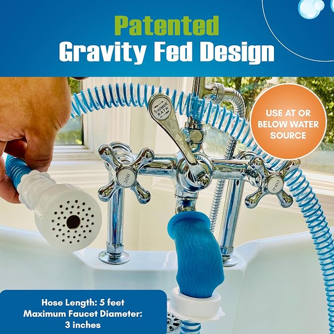 Rinseroo Slip-On Bathtub Faucet Sprayer Attachment. Ultra-Flex Dog Shower - Image 2