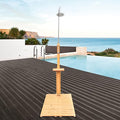 Outdoor Shower, Solid Wood Outdoor Shower and Steel Construction by Unknown