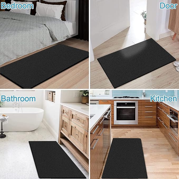 godehone Shower Mats Non Slip Without Suction Cups, PVC Loofah Bathroom Mats - Image 5