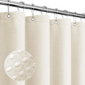 Gibelle Small Stall Shower Curtain 36 x 72, Narrow Half Waffle Weave Textured by Gibelle