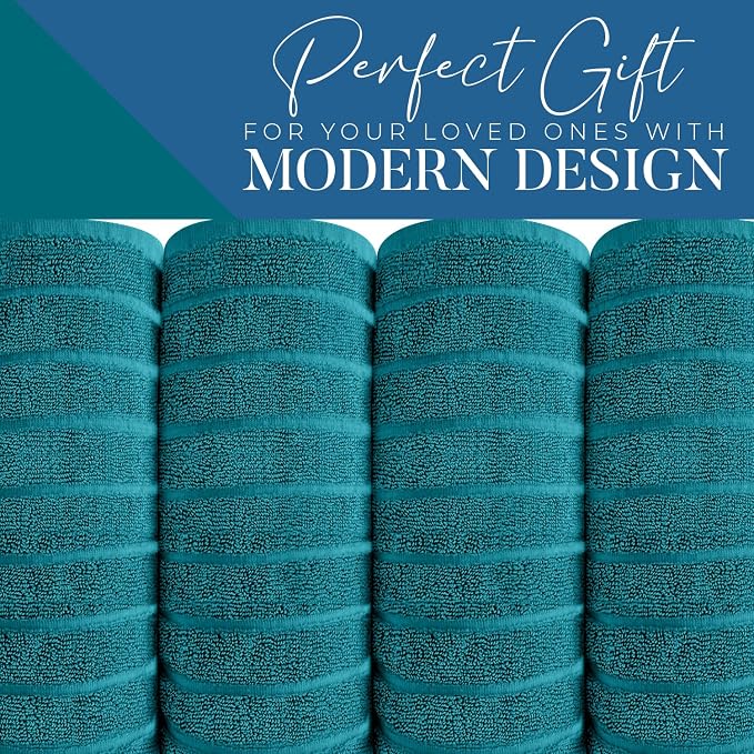 DAN RIVER Pack of 2 Bath Sheet 35x70 Inches, Premium Ribbed Oversized Towels - Image 6