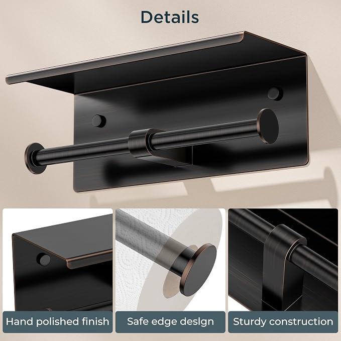 FORIOUS Double Toilet Paper Holder - Image 6