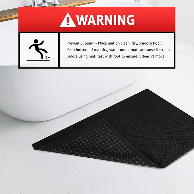 American Soft Linen Bath Rug, 20 in 34 in 100% Cotton Bath Mats Rugs - Image 4