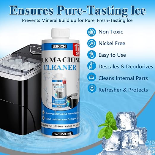 USKICH 4 Pack Ice Machine Cleaner Maker Descaler-68 fl oz Nickel Safe Descaler - Image 6