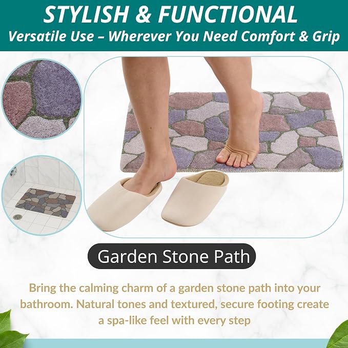 ENKOSI Loofah Non-Slip Shower and Bath Mat - Image 5
