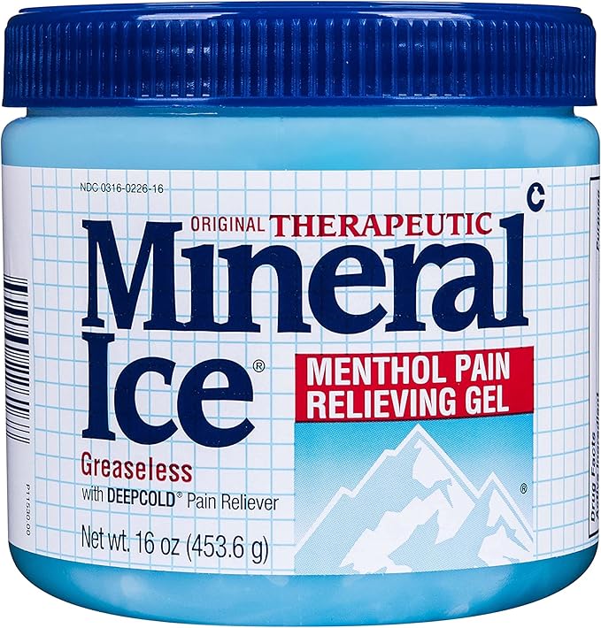 Mineral Ice Therapeutic Pain Relieving Gel, 16 Ounce, 1 Pound by MineralIce