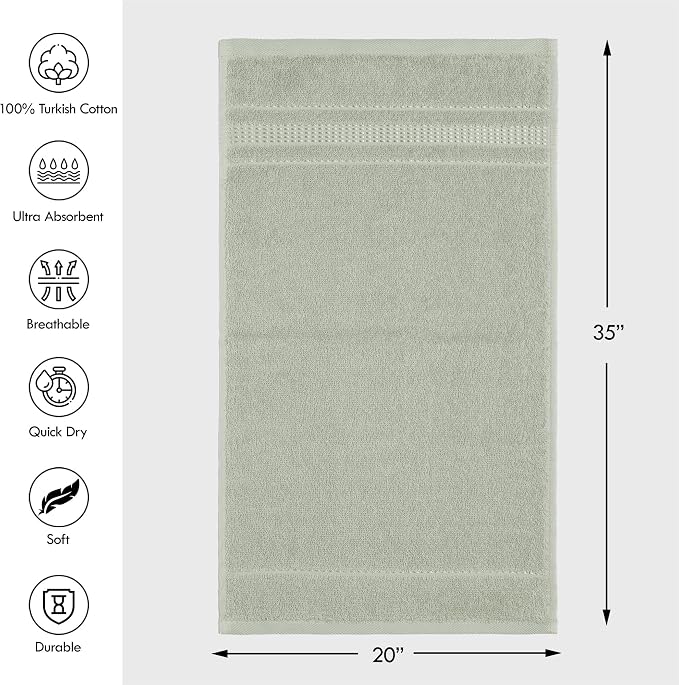 Melissa Linen, 2 Piece Hand Towel Set, 100% Turkish Cotton Face Hand Towels - Image 2