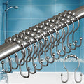 BigFoot Shower Curtain Hooks, Stainless Steel, Rust Resistant, Easy by BigFoot