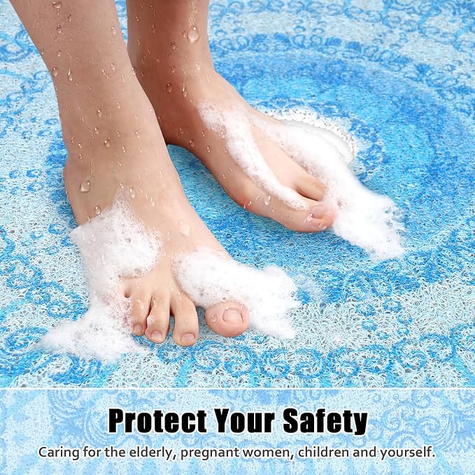 Square Shower Mat Non Slip: 27x27 Inch Extra Large Shower Floor Mat - Image 7