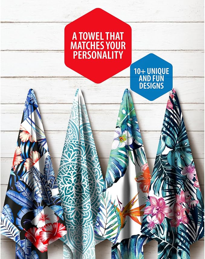 VENTURE 4TH Microfiber Beach Towel: Quick-Dry, Sandproof and Lightweight - Image 7