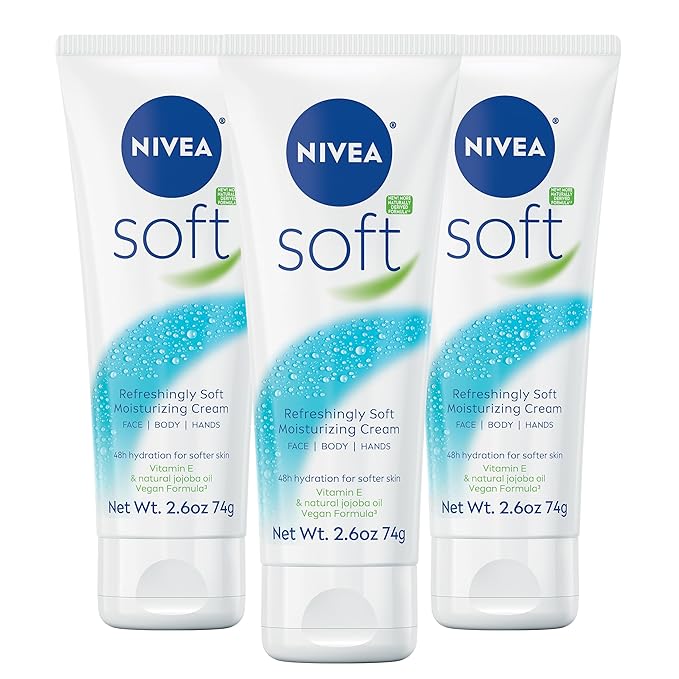NIVEA Soft Refreshingly Soft Moisturizing Cream, Lightweight Moisturizer by Nivea