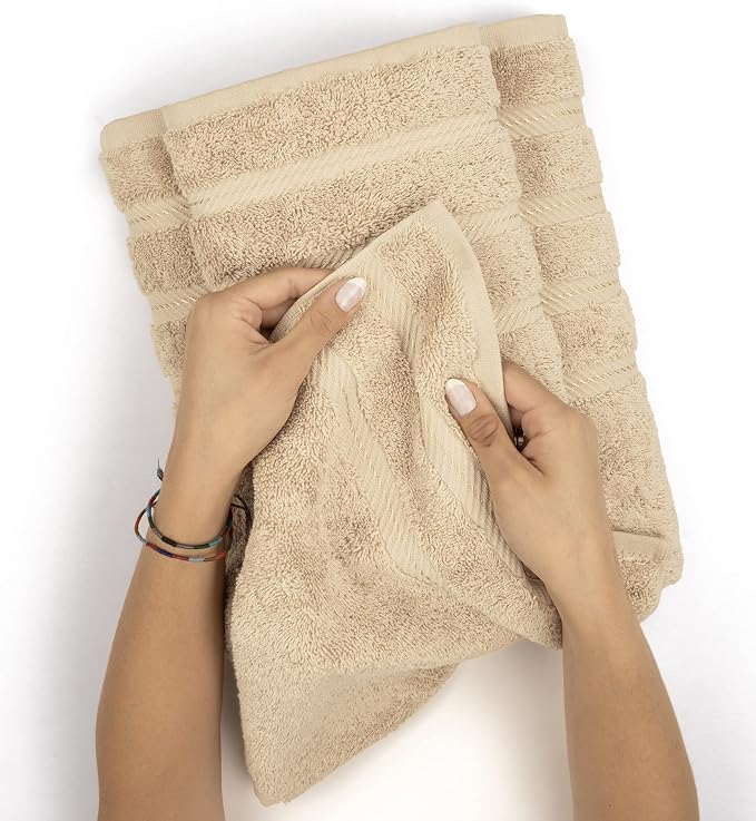 American Soft Linen Luxury 6 Piece Towel Set, 2 Bath Towels 2 Hand Towel 2 - Image 6