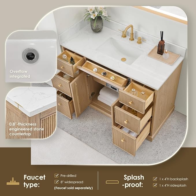 ALTAIR 48 Inch Bathroom Vanity - Image 8