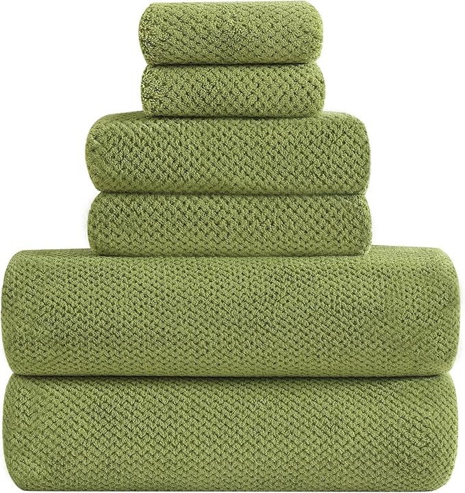 YTYC 29x59 Inch Bath Towels Set of 6 Large, Super Soft Absorbent Lint Free - Image 7