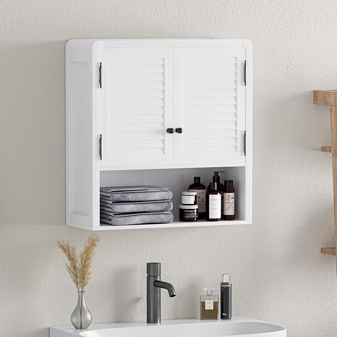 Wall-Mounted Bathroom Storage Cabinet, Waterproof Multi-Layer Adjustable Shelf - Image 2
