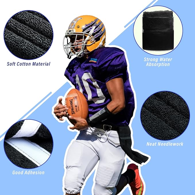 Shimeyao 2 Pcs Cotton Sports Football Towel - Image 2
