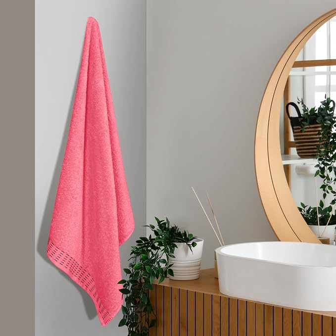 Cotton 2 Pack Oversized Bath Towel Set 28x55 inches, Large Bath Towels - Image 3