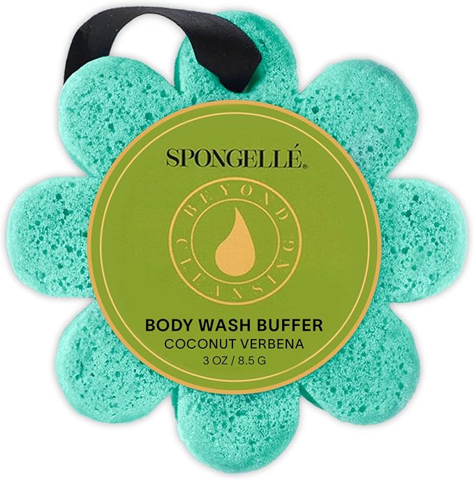 Spongelle Coconut Verbena Wild Flower Buffer Body Scrubber | Bath & Shower by Spongell%C3%A9