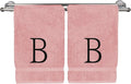 Monogrammed Hand Towel, Personalized Initial Gift, Extra Absorbent 100% Turkish by BareCotton
