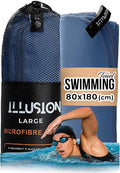 illusion Extra Large Microfibre Swimming Towel–Compact, Lightweight & Quick Dry by Unknown