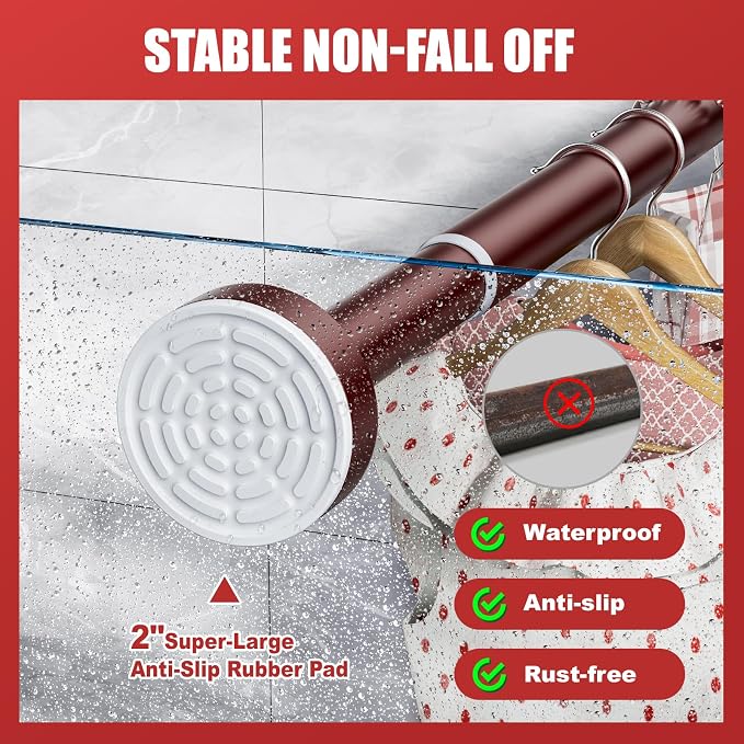 Ausemku Shower Curtain Rod Tension - Image 2