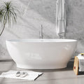 FerdY Koh Samui 65" Freestanding Bathtub, Elegant Oval Shape, Double Walled by FerdY