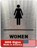 Women Bathroom Sign by GDS by GDS