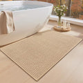 Color&Geometry Rubber Backed Waffle Bath Mat Non Slip Machine Washable Bathroom by COLORG