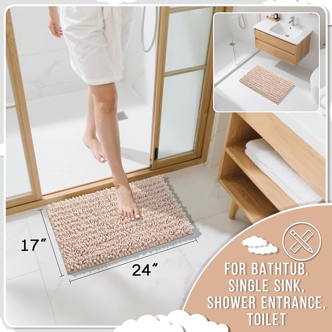Yimobra Bathroom Rugs Non Slip Washable - Image 2