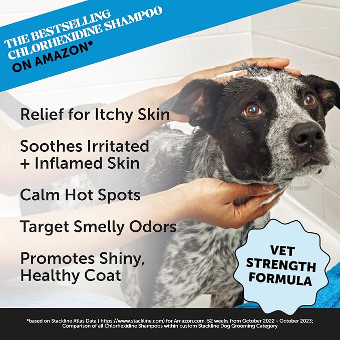 Pet Honesty Chlorhexidine Cat & Dog Seasonal Itch Relief Shampoo, Skin and Coat - Image 2
