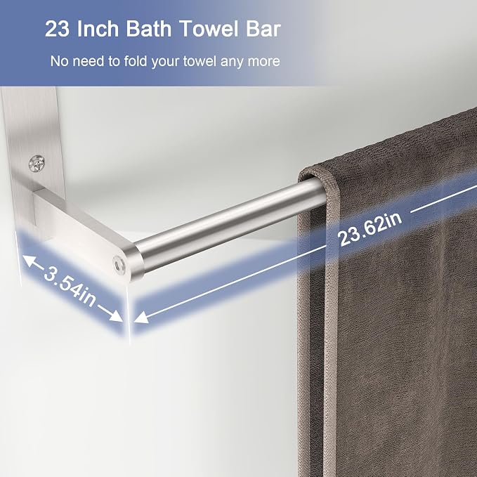 Towel Racks for Bathroom, 2 Tier Bathroom Shelf - Image 3