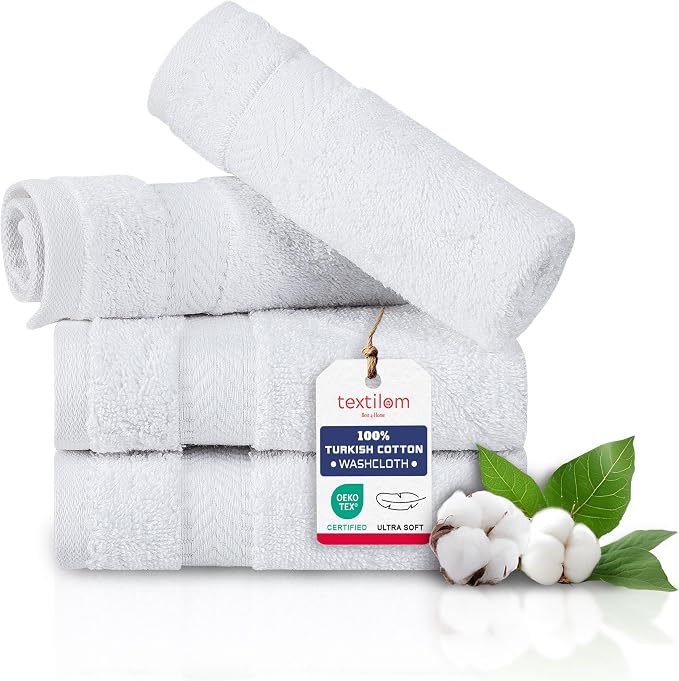 TEXTILOM Washcloths for Body and Face – Hotel and Spa Quality & Soft & by Textilom