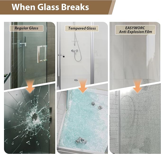 Bathtub Shower Door Frameless, 55-60" W x 60" H Sliding Tub Shower Door - Image 3