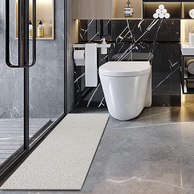 godehone Shower Mats Non Slip Without Suction Cups, PVC Loofah Bathroom Mats - Image 6