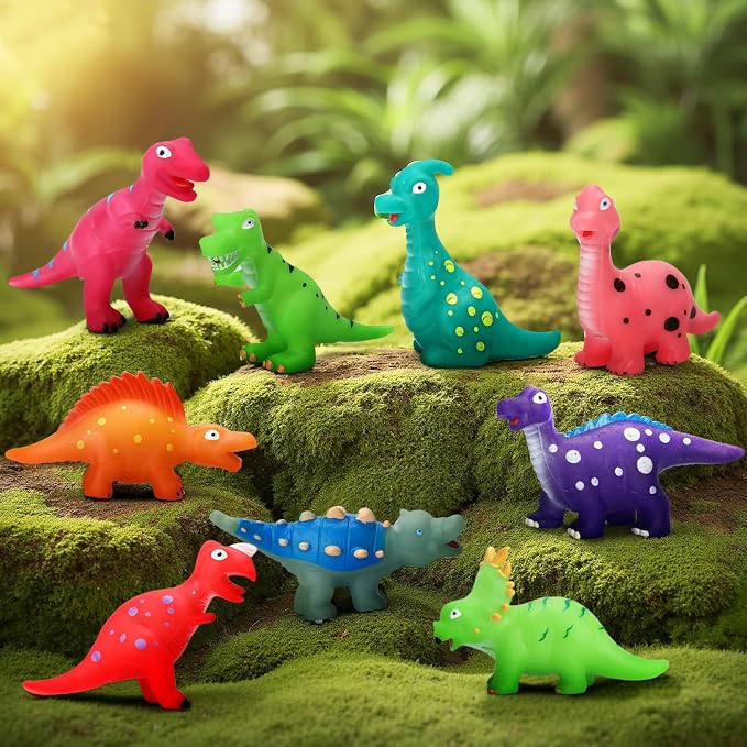 Color Changing Dinosaur Bath Toys: Mold Free No Hole Bathtub Toys - Image 2