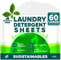 Sudstainables Laundry Detergent Sheets 60 Loads – Dissolvable Laundry Sheet by Sudstainables