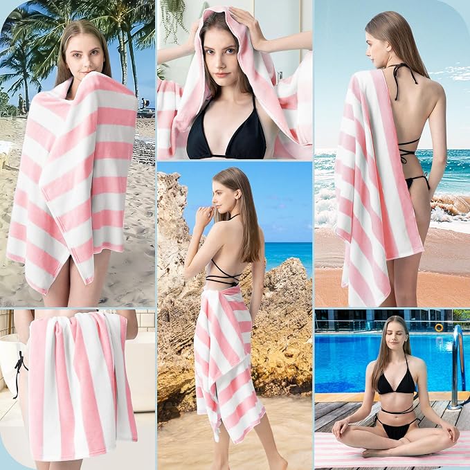 Touchat Beach Towel Oversized, Super Absorbent Sand Free Thick Microfiber Beach - Image 8