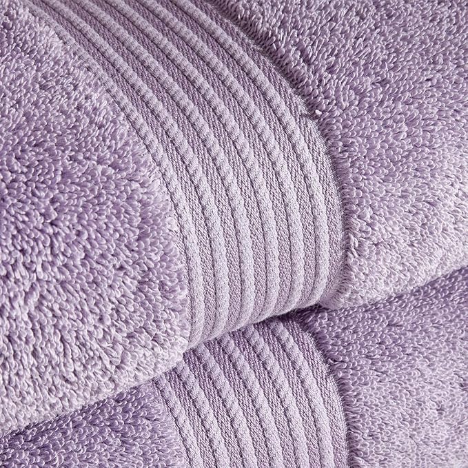 Christy Supreme Hygro 4 Piece Towel Set | Lavender | 100% Luxury Supima Cotton - Image 3